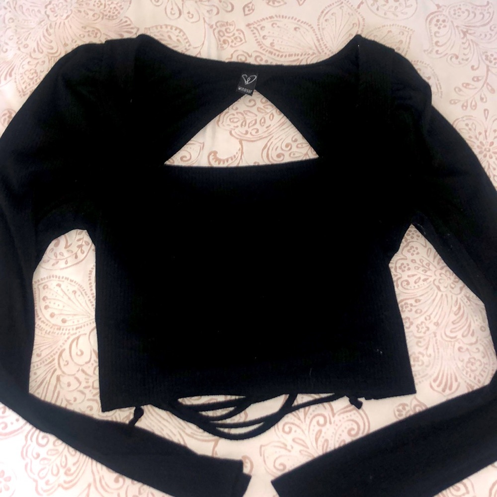 Windsor Open Back Crop Top